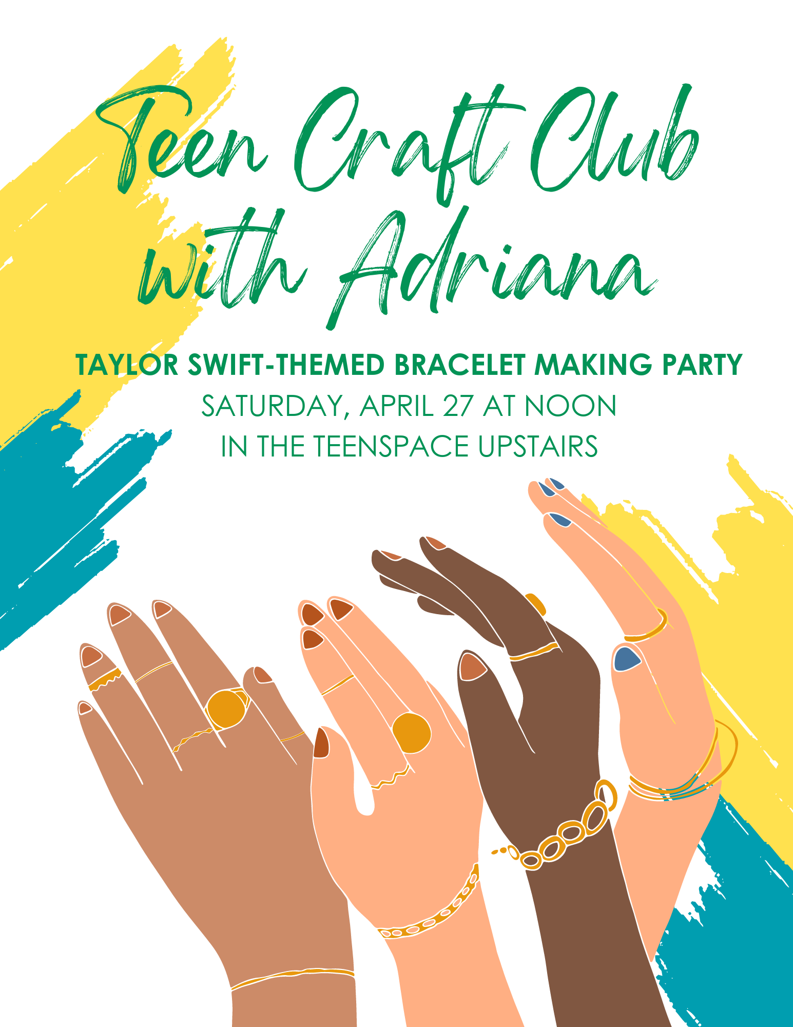 Teen Craft Club - Taylor Swift Bracelet Making Party